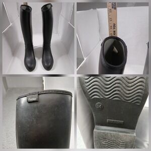 Dublin Tall‎ Rain Boots Womens EU 34 US 3 Black Waterproof Riding Style